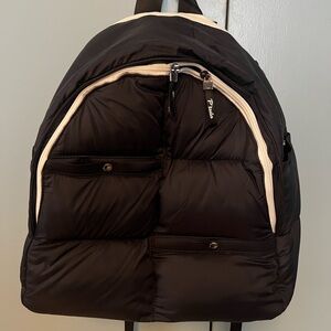 P'tula Black Puffer Backpack